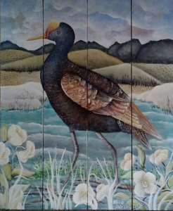 Paisaje con ave