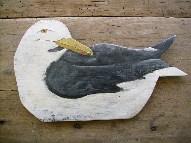 Silueta de gaviota
